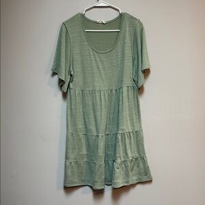 Chic Sage Green Tunic Dress